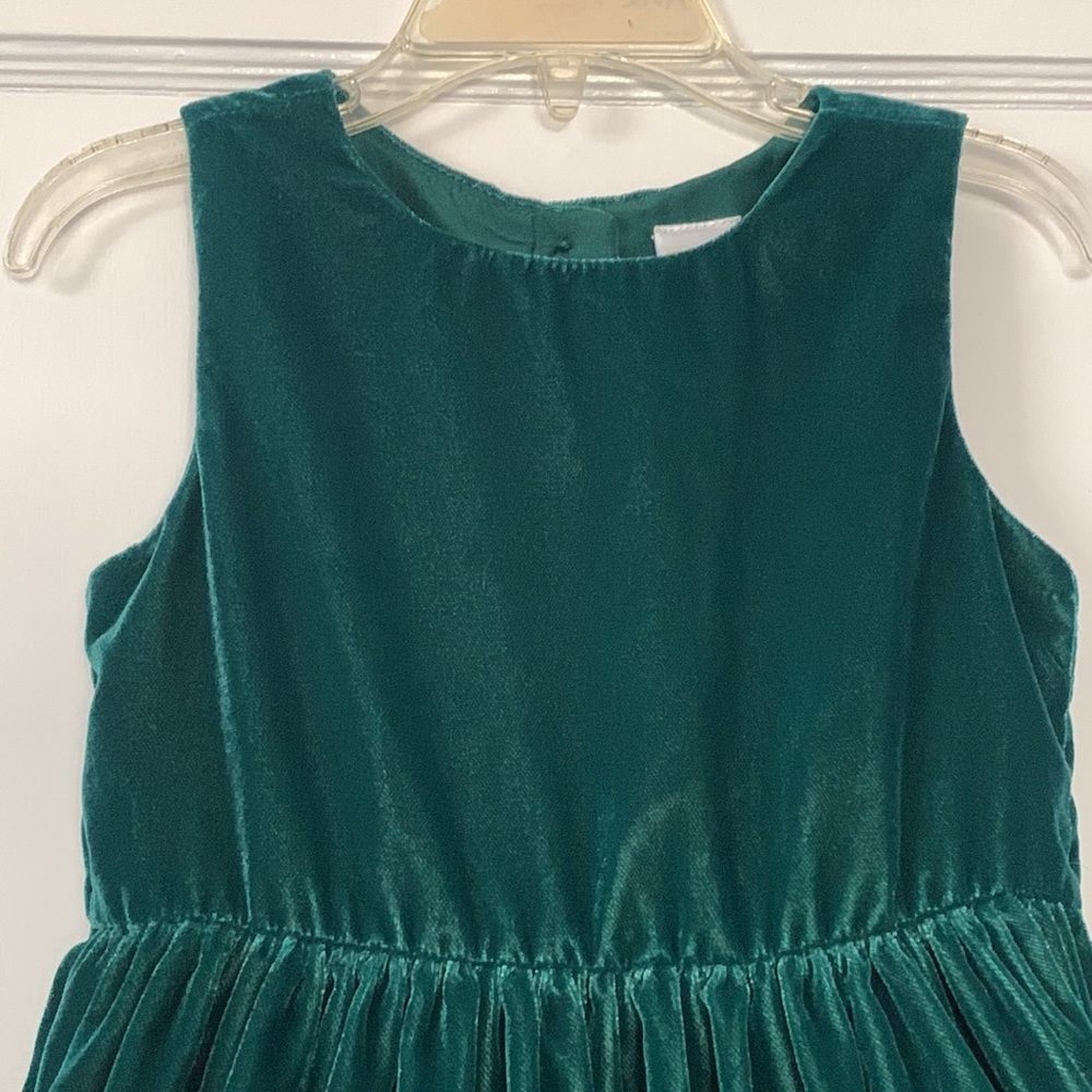 Gymboree Velvety Green Tank Dress 3T - Picture 4 of 13